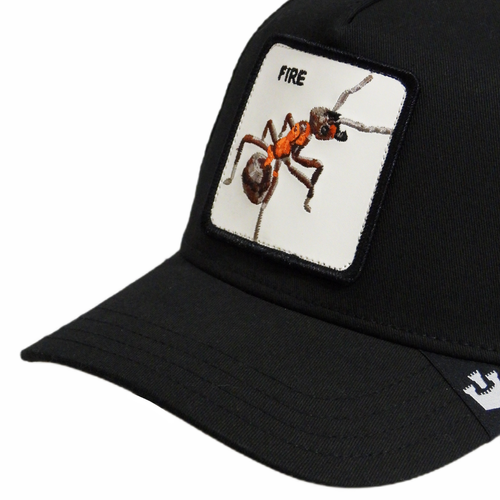 Goorin Bros The Farm Fire Ant Black Trucker Cap - 101-1433