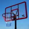Portable Basketball Set Backboard Rim Net and Stand + Nike Everyday Playground Ball Size 7