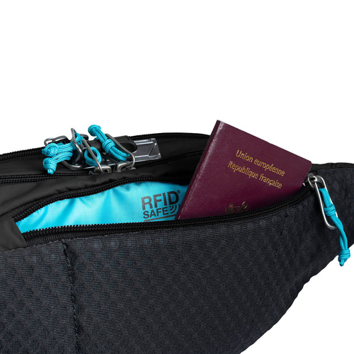 Anti-theft hip bag Pacsafe Vibe 100 black - PVI60141130