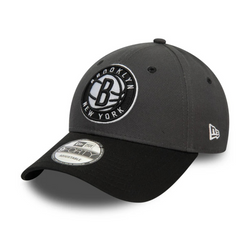 New Era 9FORTY NBA Brooklyn Nets Side Patch Dark Grey Adjustable Cap - 60565134