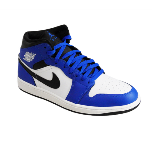 Men's sports shoes Air Jordan 1 Mid Blue White Black - DQ8426-402