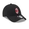 New Era 9FORTY AC Milan Black Strapback Cap - 60363649