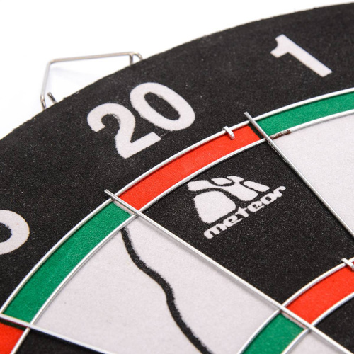 Flocked Dartboard 2 in 1 METEOR Dart Set - 24691