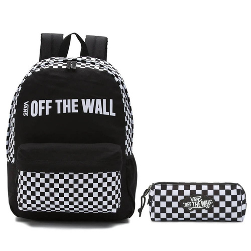 VANS Central Realm Backpack-VN0A3UQSBLK + Pencil Pouch