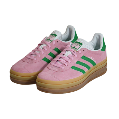 Adidas Gazelle Bold Shoes Bold True Pink / Green / Cloud White - IE0420
