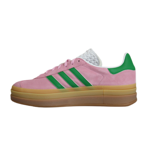 Adidas Gazelle Bold Shoes Bold True Pink / Green / Cloud White - IE0420