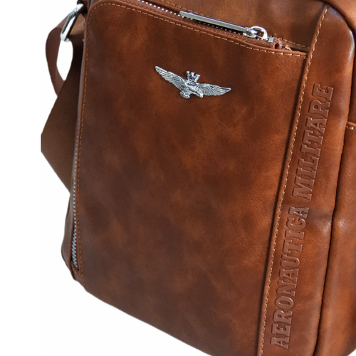 Aeronautica Militare Man Sling Bag Brown - AM-1182