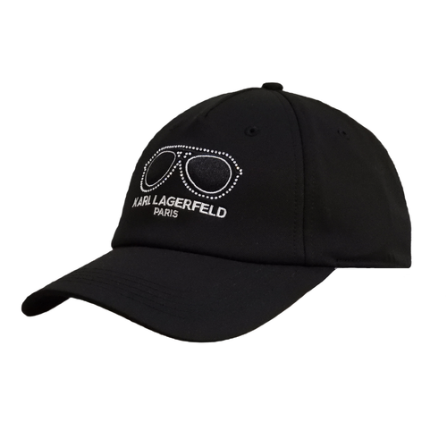 Karl Lagerfeld Paris Black Adjustable Cap Glasses - L5WH7946 blk
