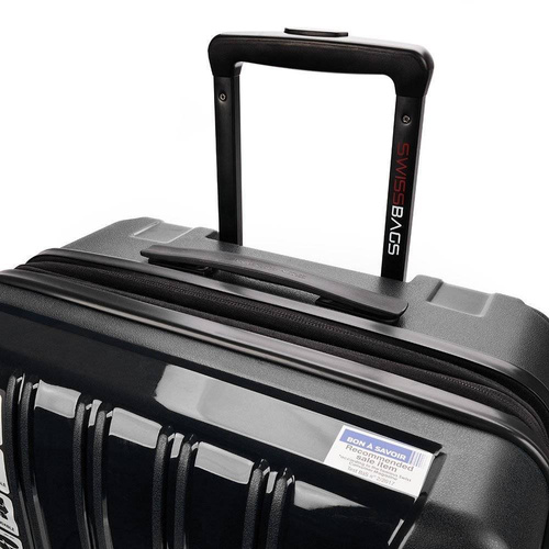 SwissBags Travel Suitcase Tourist 67cm Black