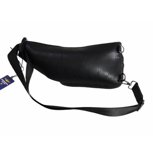 Aeronautica Militare Black Men's Crossbody Sling Bag - AM-8483