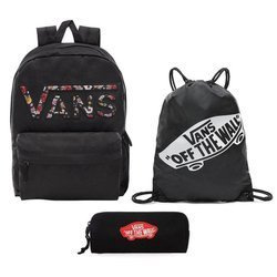 VANS Realm Backpack - VN0A3UI8YGL 004 + Pencil Pouch + Benched Bag