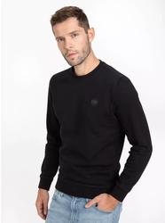 Pit Bull West Coast Tanbark Crewneck Men's Sweatshirt Black - 111008900