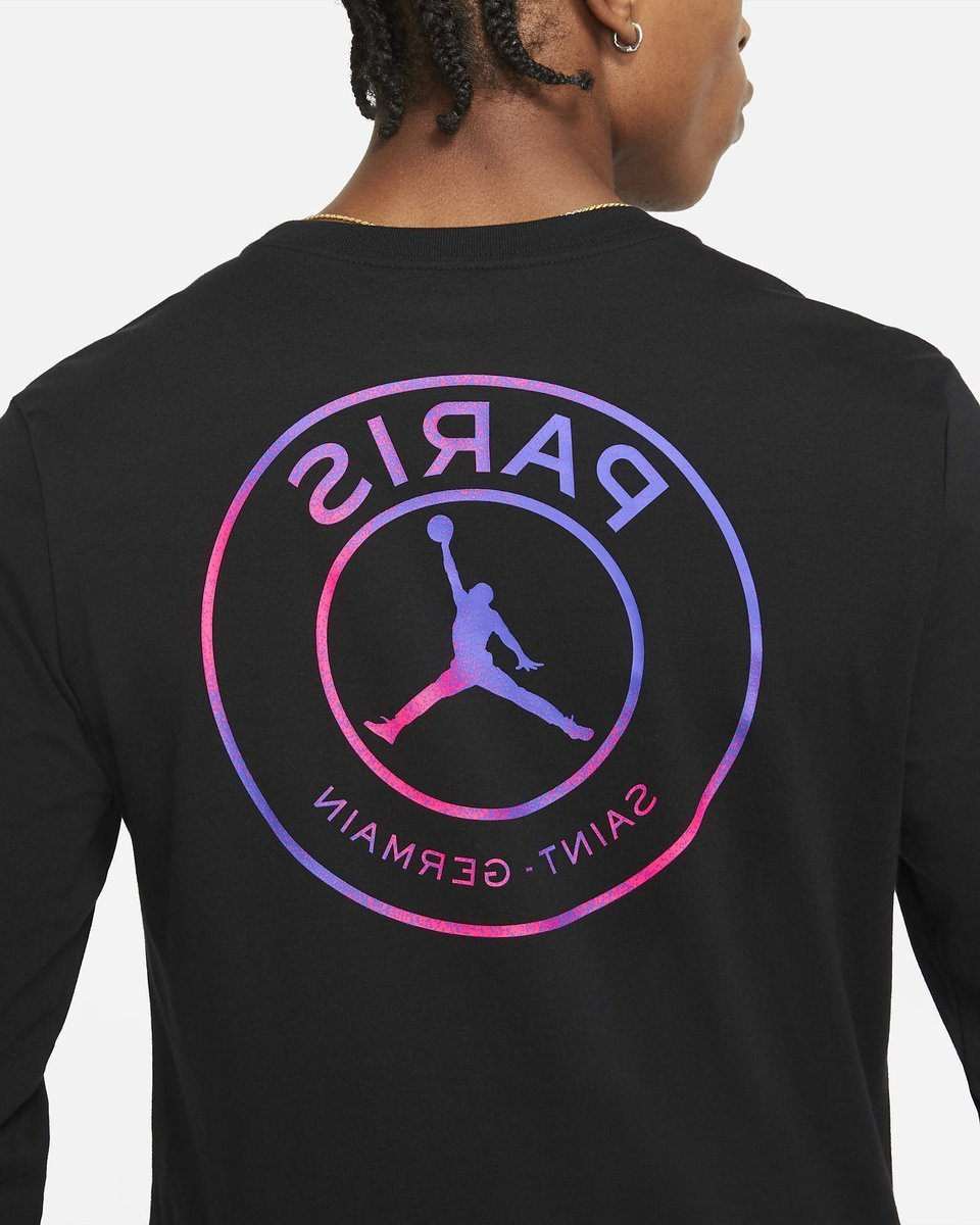 Air Jordan x PSG Paris Longsleeve Black T-shirt - CZ0792-010 | Clothing \\  Casual Wear \\ T-Shirts | Sklep koszykarski Basketo.pl