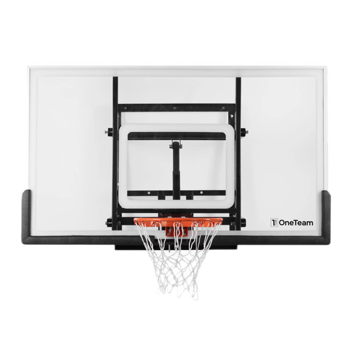 Zestaw do koszykówki OneTeam BB180AP – regulowana tablica 180x105 cm z profesjonalną obręczą