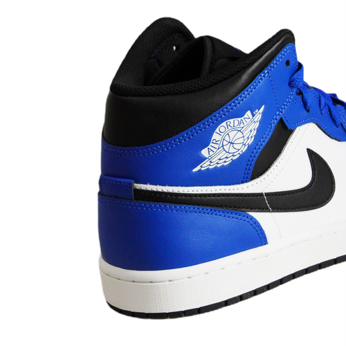 Men's sports shoes Air Jordan 1 Mid Blue White Black - DQ8426-402