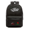VANS Realm Backpack Custom Girl Gang Rose | VN0A3UI6BLK