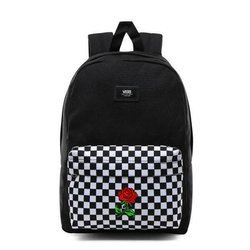 VANS New Skool Checkerboard Backpack Custom Red Rose - VN0002TL2OB