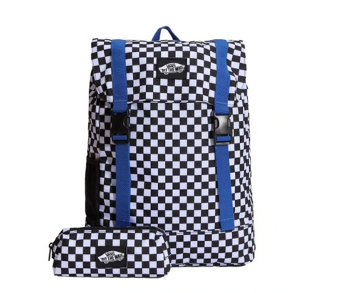 Vans Old Skool II Urban School Backpack with Checkered Pencil Case - VN000PSFY281
