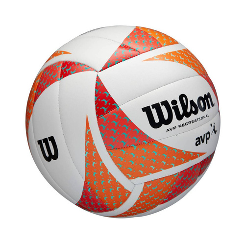Set Wilson AVP STYLE VB ORWH Beach Volleyball Game Ball WTH306202XB + COLO volleyball arm sleeves black L/XL