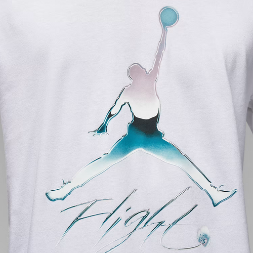 Men's sports T-shirt Air Jordan Graphic Crew Flight Tee White - DV8414-100