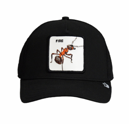 Goorin Bros The Farm Fire Ant Black Trucker Cap - 101-1433