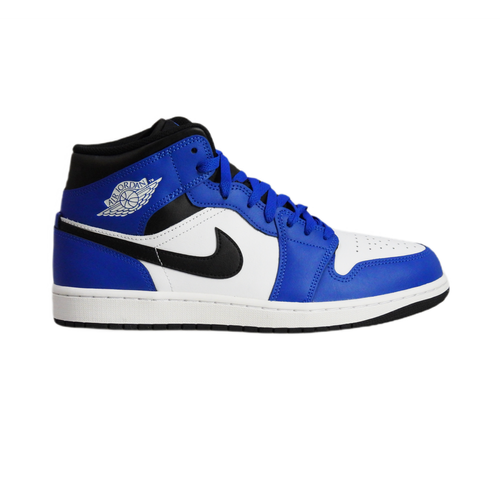 Men's sports shoes Air Jordan 1 Mid Blue White Black - DQ8426-402