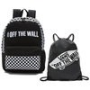 VANS Central Realm Backpack - VN0A3UQSBLK + Benched Bag