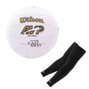 Set Mr Wilson Cast Away Mini Volleyball WTH4115XDEF + COLO volleyball arm sleeves black L/XL