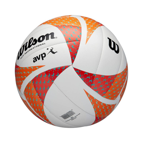 Set Wilson AVP STYLE VB ORWH Beach Volleyball Game Ball WTH306202XB + COLO volleyball arm sleeves black L/XL