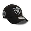 New Era 9FORTY NFL Las Vegas Raiders Side Patch Black Adjustable Cap - 60509699