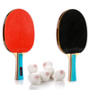 Set Meteor Zephyr Table Tennis Racket 15015 + METEOR Table Tenis Ball Set 6 Pack  55803