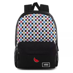 Vans Glitter Check Realm Backpack Custom watermelon - VN0A48HGUX9