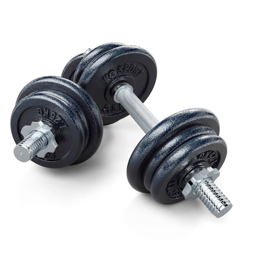 Gym set 24 kg short dumbbell bar for exercises K-SPORT - G007