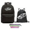 Plecak VANS Realm Backpack szkolny - VN0A3UI6BLK + Pencil Pouch + Bag