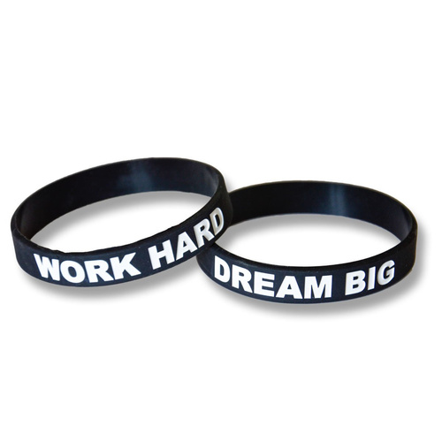 Work Hard Dream Big silicone bracelet wristband