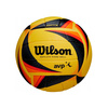 Set Wilson AVP OPTX Beach Volleyball Game Ball Replica WTH01020XB + COLO volleyball arm sleeves black L/XL