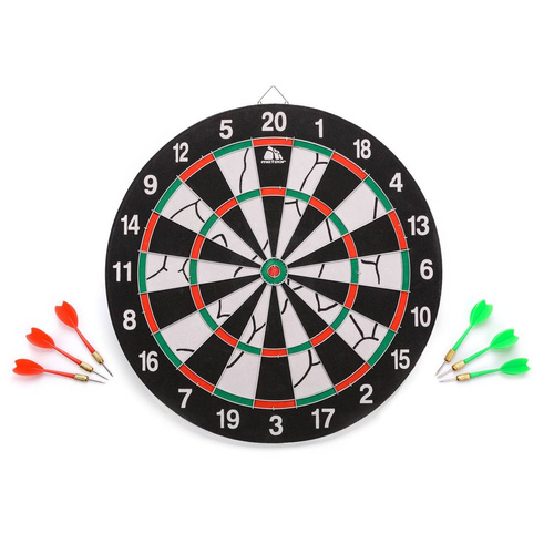 Flocked Dartboard 2 in 1 METEOR Dart Set - 24691