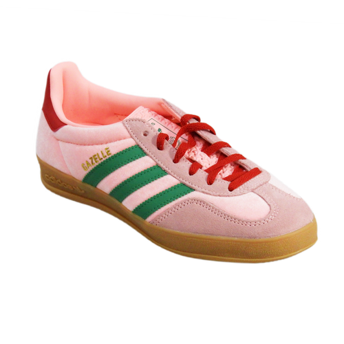 Adidas Gazelle Indoor W "Glow Pink Court Green" Women's Shoes - JI2713