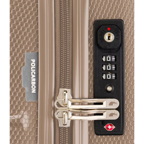 Large Spacious Travel Suitcase on Wheels PUCCINI Polycarbonate 89L PC029A-6.