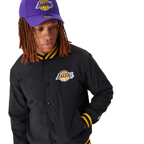 New Era NBA Los Angeles Lakers Script Bomber Jacket - 60332205