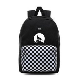 VANS New Skool Checkerboard Backpack Custom Wolf - VN0002TL2OB