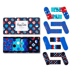 Happy Socks 4-pack Navy Socks - XNAV09-6500